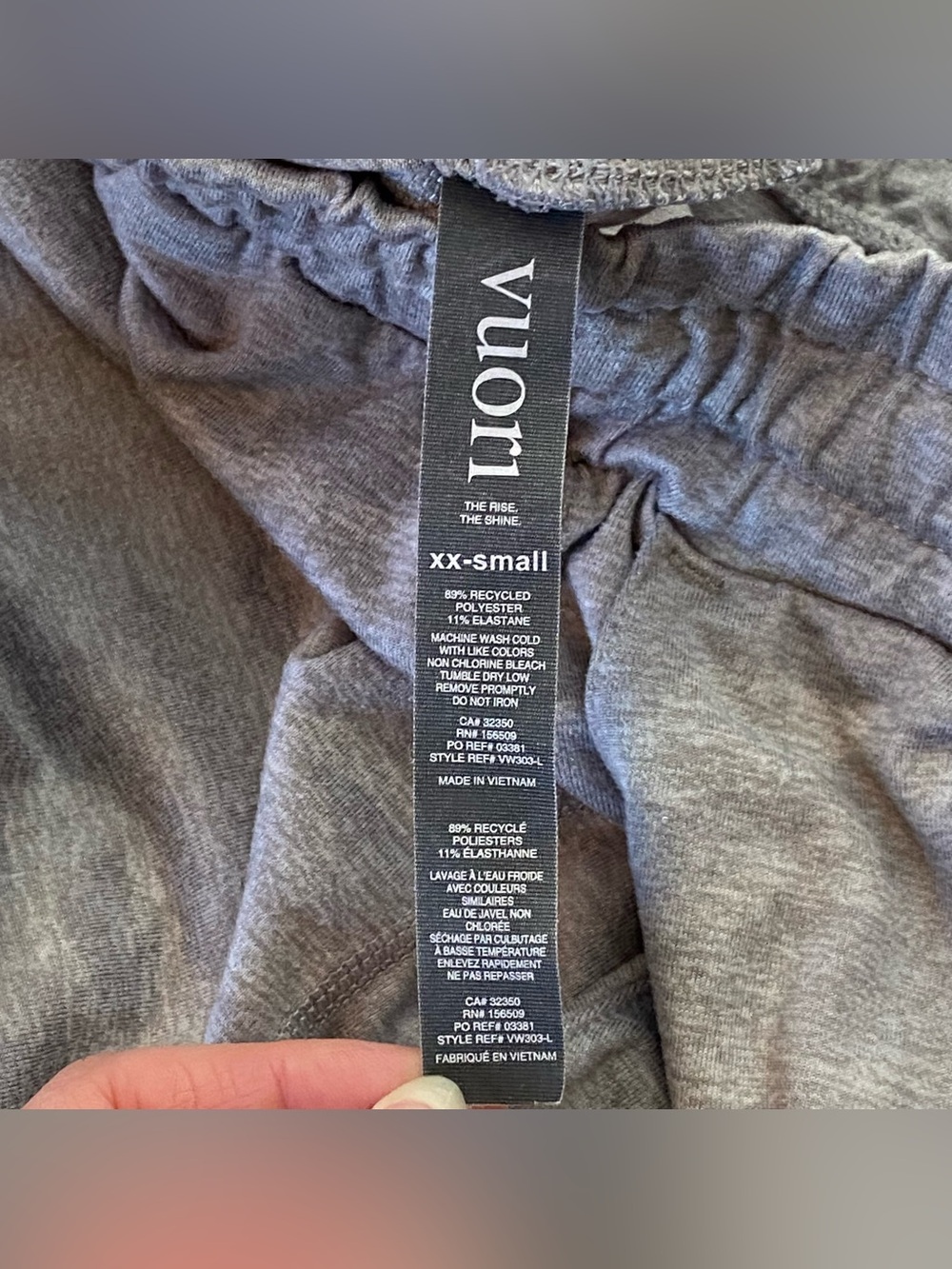 Vuori Gray Camouflage Performance DreamKnit Jogger Extra Extra Small Athleisure - Picture 11 of 15